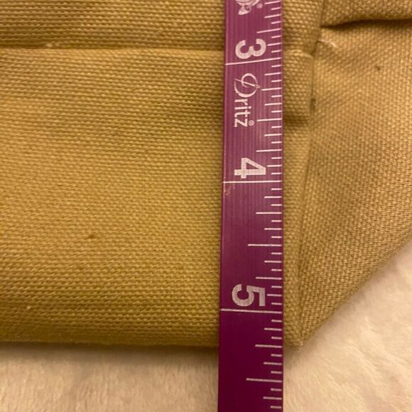 Handcrafted‎ Tan and Blue Paisley Reusable Shopping Bag - Picture 10 of 10